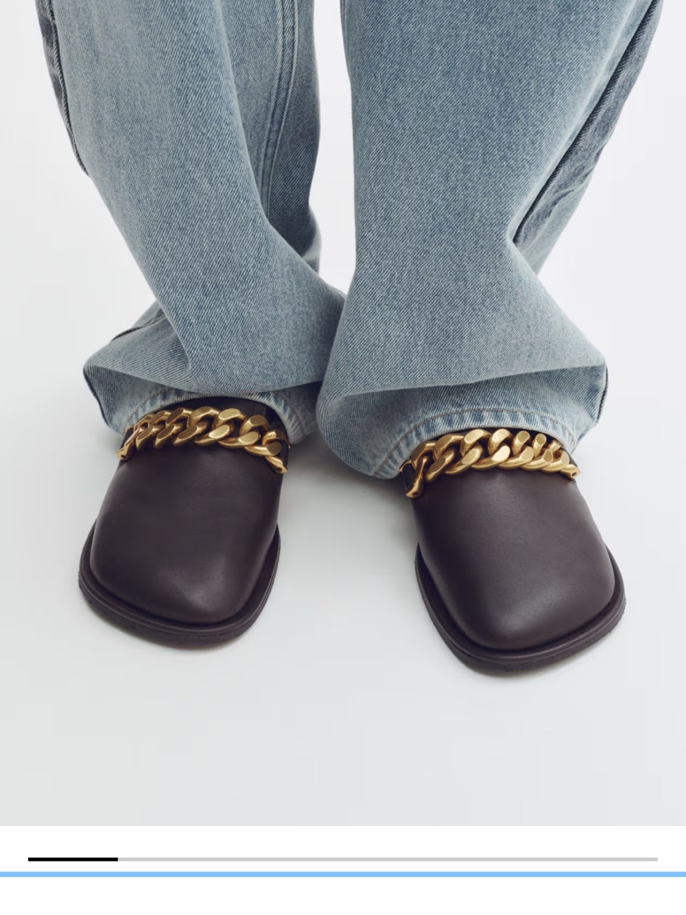 SOLD OUT EVERYWHERE Stella McCartney x H&M Chain Detail Loafers Size 7